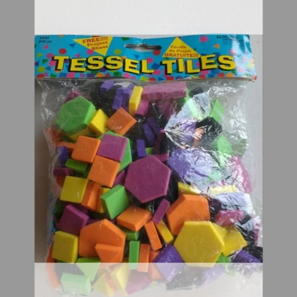 DIY Craft: Tessel Tiles craft make 1 pencil can. 200 pieces New